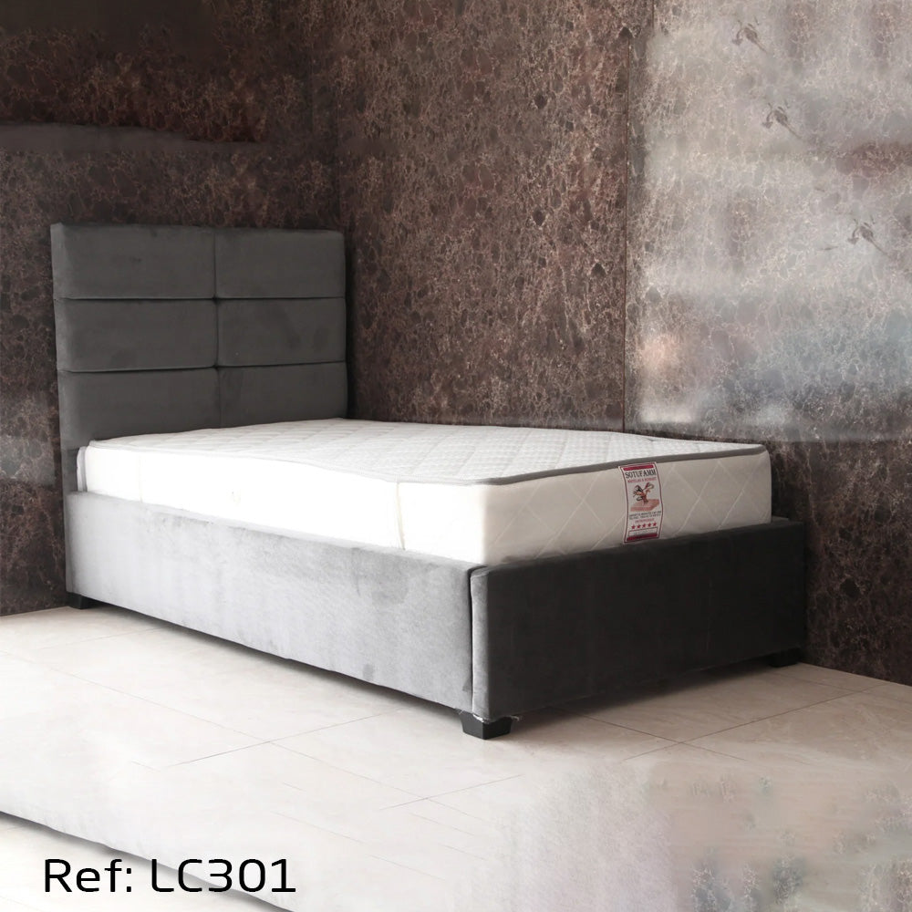 Lit Capitonné Tissu Anti-taches Haute Qualité