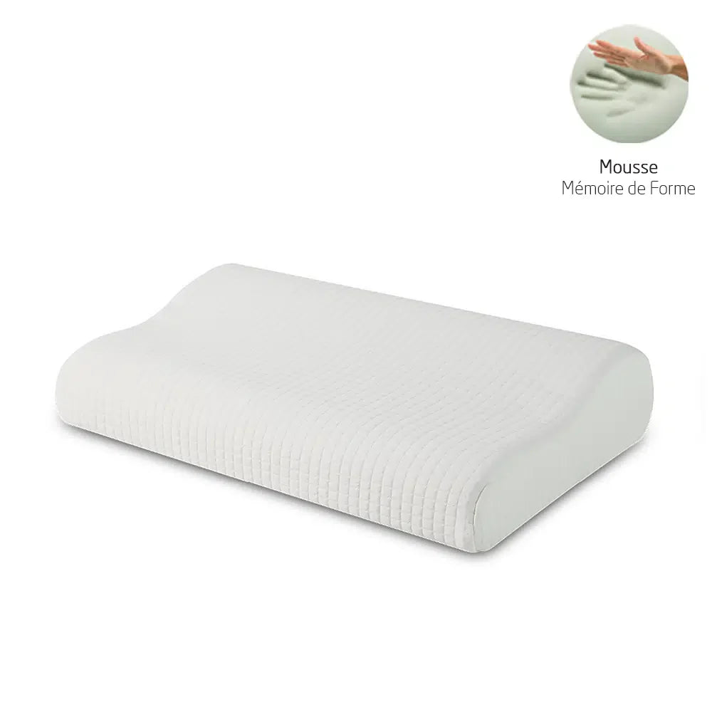 Oreiller ViscoQueen Orthopédique en Mousse à Mémoire de Forme