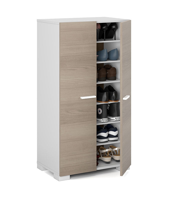 Porte Chaussures Double Porte Mauve Clair