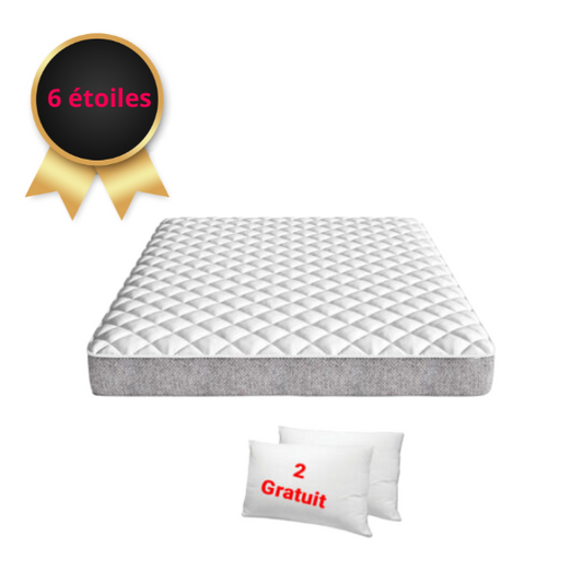 Matelas à Ressorts 6 Étoiles 2 Places