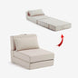 Fauteuil Lit Pliable Avec Coussin Couleur Beige