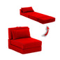 Fauteuil Lit Pliable Avec Coussin Couleur rouge vif