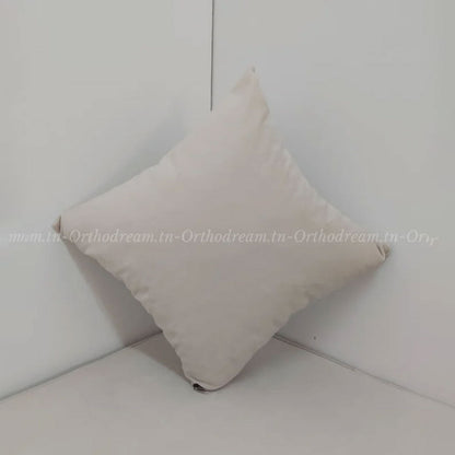 Matelas Mousse Avec 2 Coussins Hauteur 20 cm Tissu Anti Tâche Beige