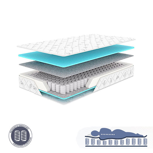 Matelas à Ressort Ensaché RevitaForm 1 Place