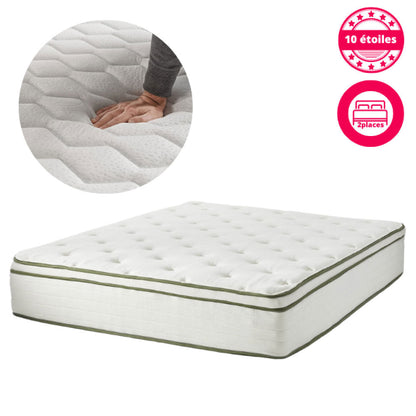 Matelas Royal Orthopédique Eurotop 2 Places 10 étoiles 32 cm