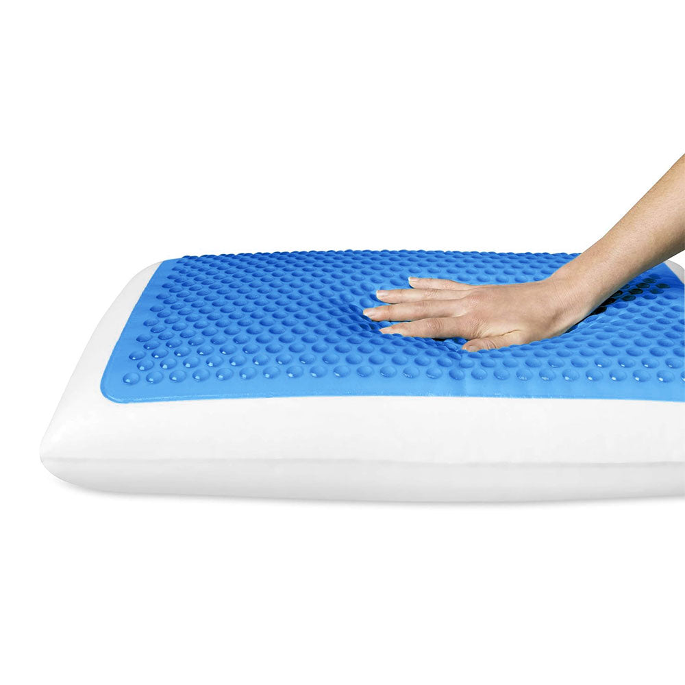 Oreiller Viscogel en Mousse à Mémoire de Forme et Gel Ultra Rafraîchissant 70 X 50 cm