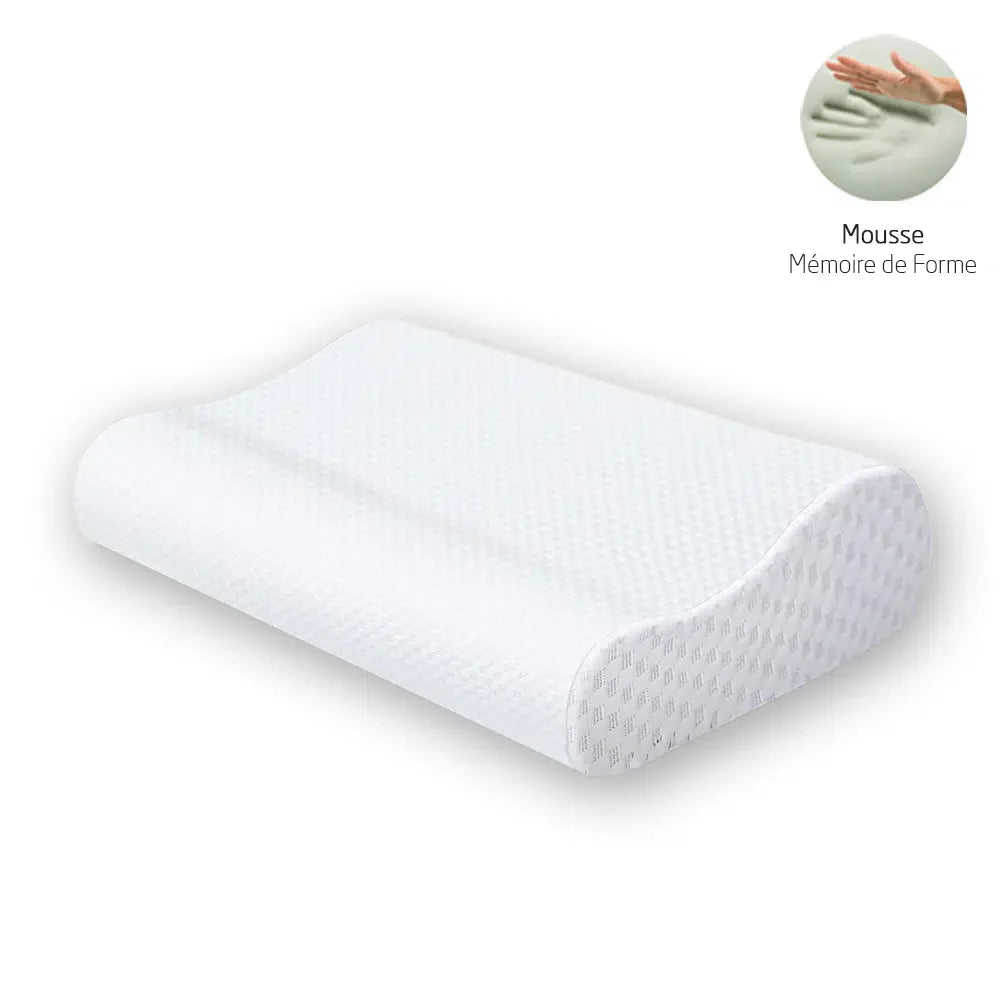Oreiller ViscoKing Orthopédique en Mousse à Mémoire de Forme