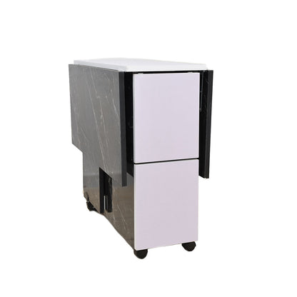 Table Pliable Multifonctionnelle Avec 4 Chaises Marbré
