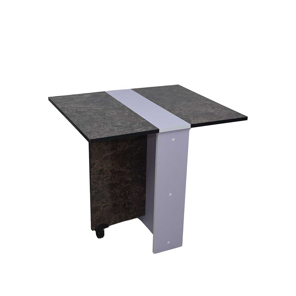Table à Manger Pliante Multifonctionnelle Couleur Marbré