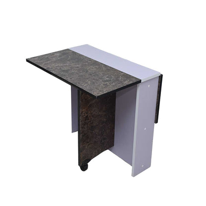 Table à Manger Pliante Multifonctionnelle Couleur Marbré