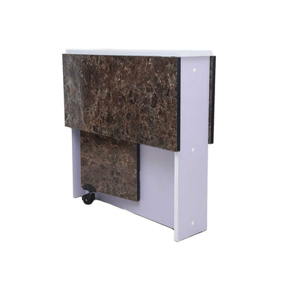 Table à Manger Pliante Multifonctionnelle Couleur Marbré